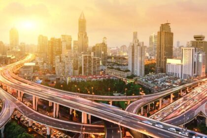 Axurbain modern urban lifestyle concept showing smart city innovation and sustainable design.