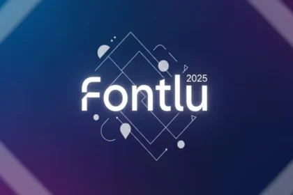 Creative typography design created using Fontlu platform